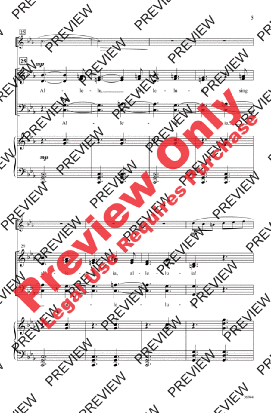 Adam Lay yBounden 4-Part scores gallery preview page 5
