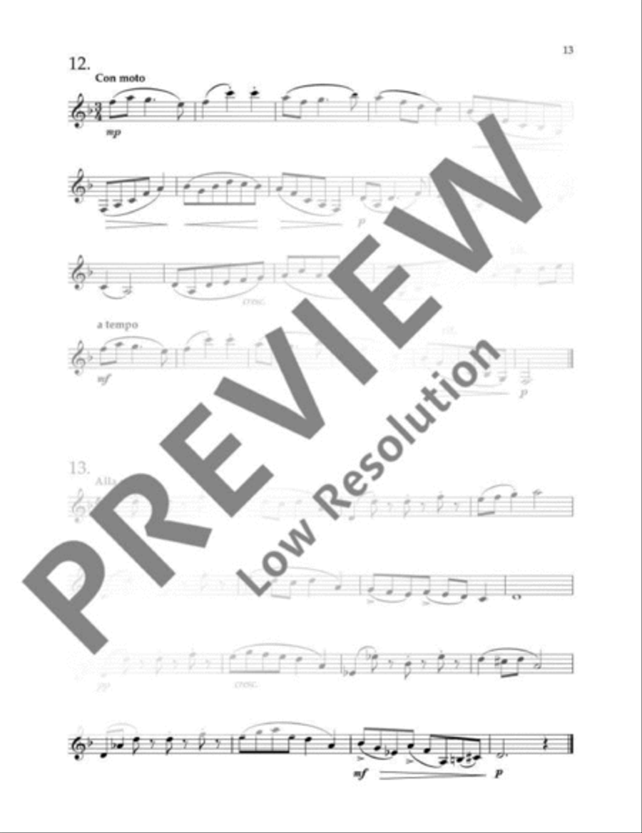 Clarinet Sight-Reading 2 Clarinet Solo scores gallery preview page 14