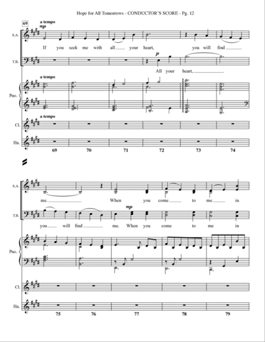 Hope for all Tomorrows Choir scores gallery preview page 14