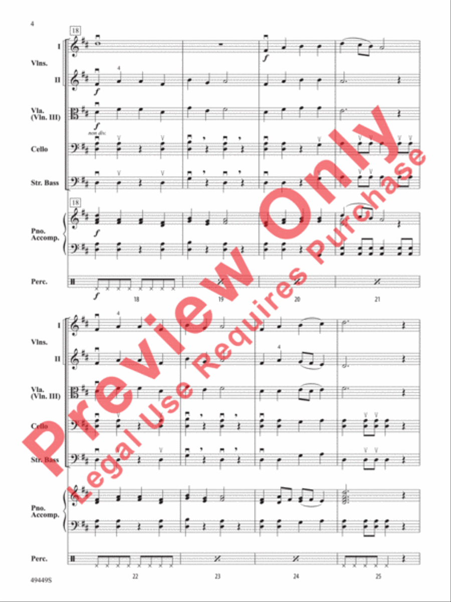 Snow Day String Orchestra scores gallery preview page 5