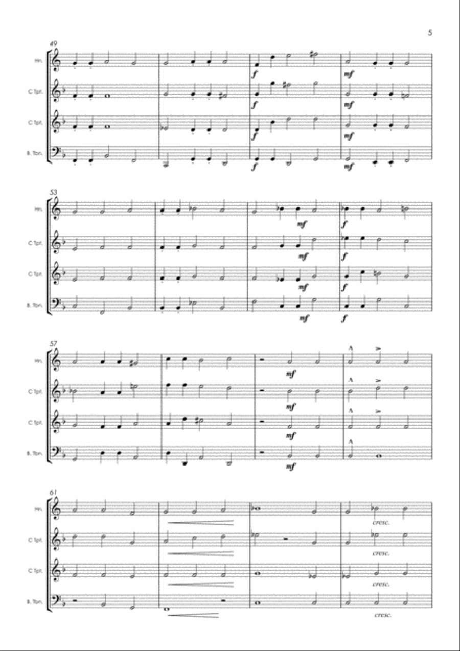 The Christmas Story Brass Ensemble scores gallery preview page 5