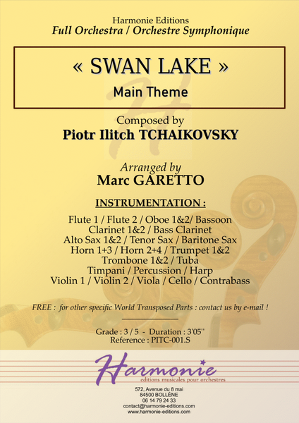 Swan Lake - Le Lac des Cygnes - Scene - Piotr Ilitch Tchaïkovski // Full Orchestra image number null