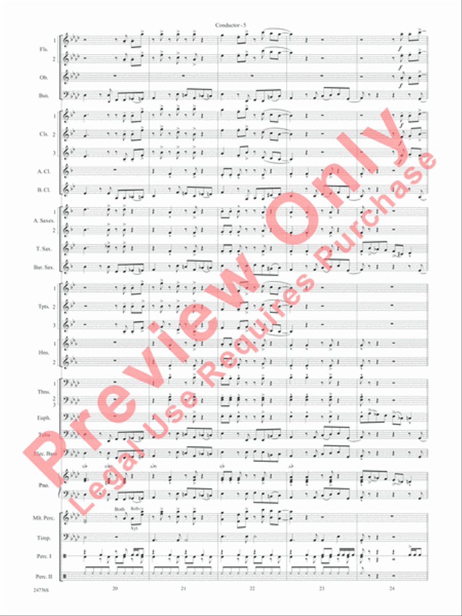 Rolling Stones: The Music Tour Concert Band scores gallery preview page 8