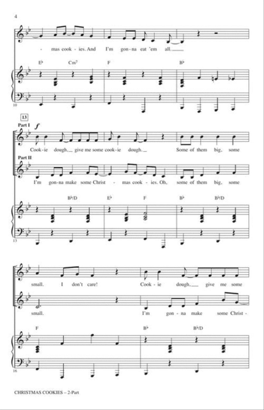 Christmas Cookies 3-Part scores gallery preview page 4