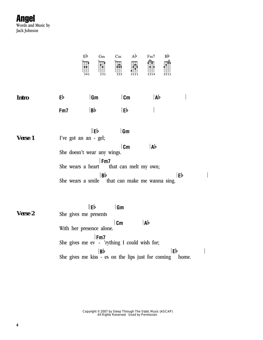 Angel Ukulele scores gallery preview page 1