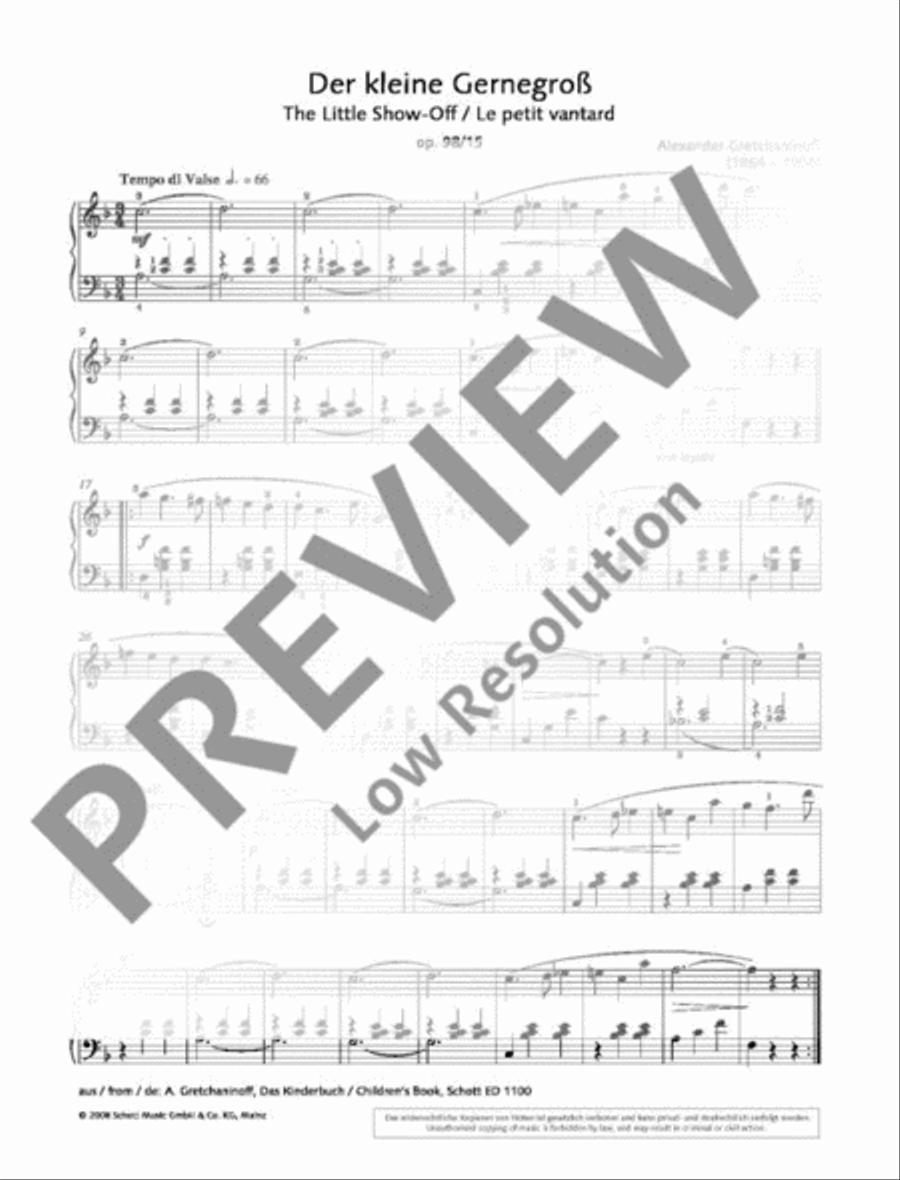 The little Show-Off The little Show-Off Piano Solo scores gallery preview page 2