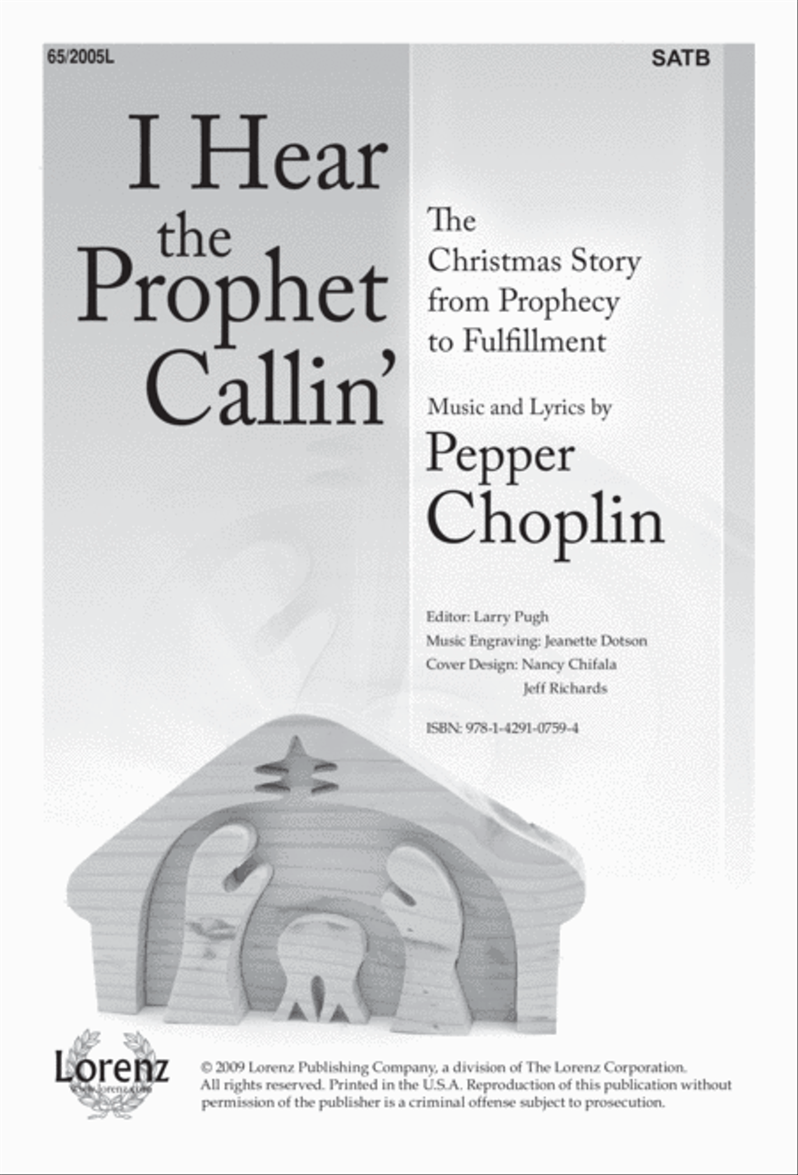 I Hear the Prophet Callin' 4-Part scores gallery preview page 2