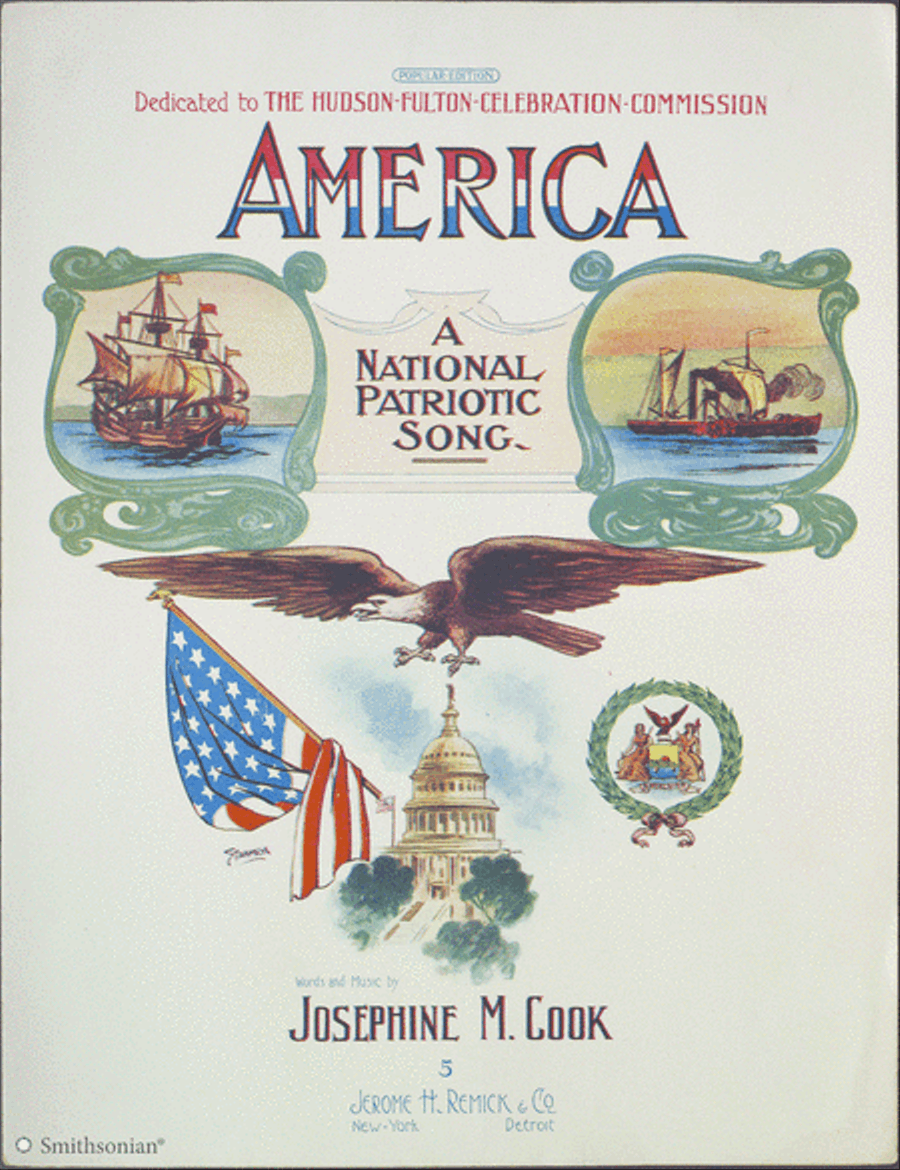 America: A National Patriotic Song Piano, Vocal scores gallery preview page 1