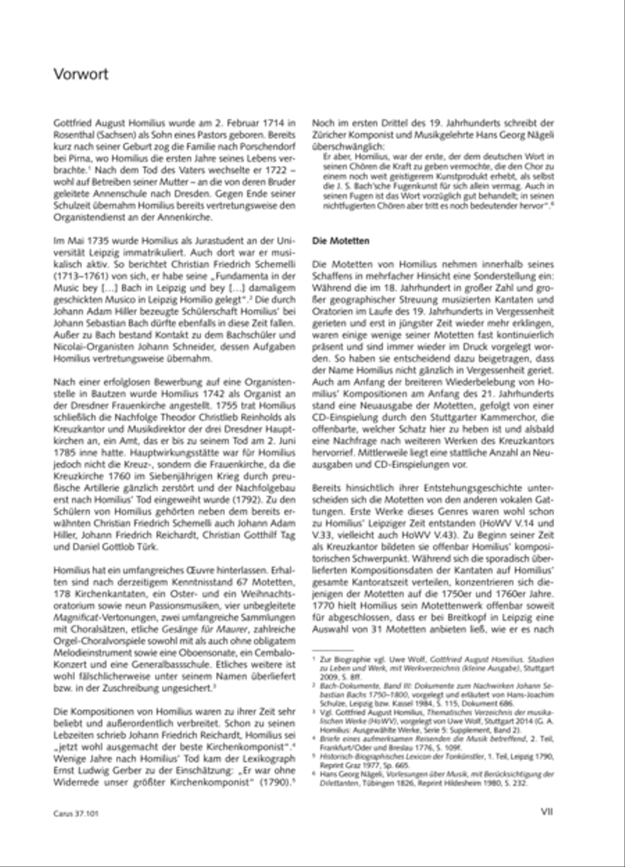 Homilius: Complete Motets. Selected Works. New Edition 2014 4-Part scores gallery preview page 6
