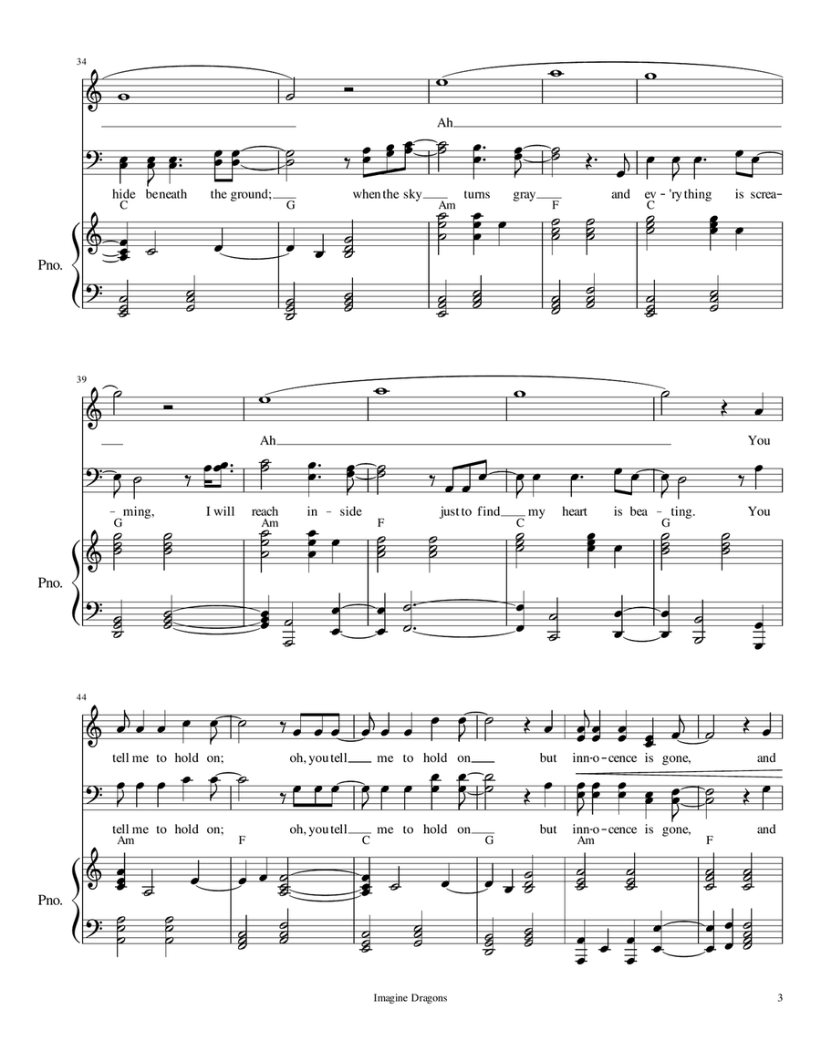 Bleeding Out 4-Part scores gallery preview page 3