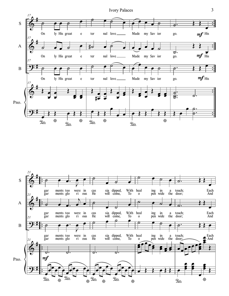Ivory Palaces Ivory Palaces 3-Part scores gallery preview page 3