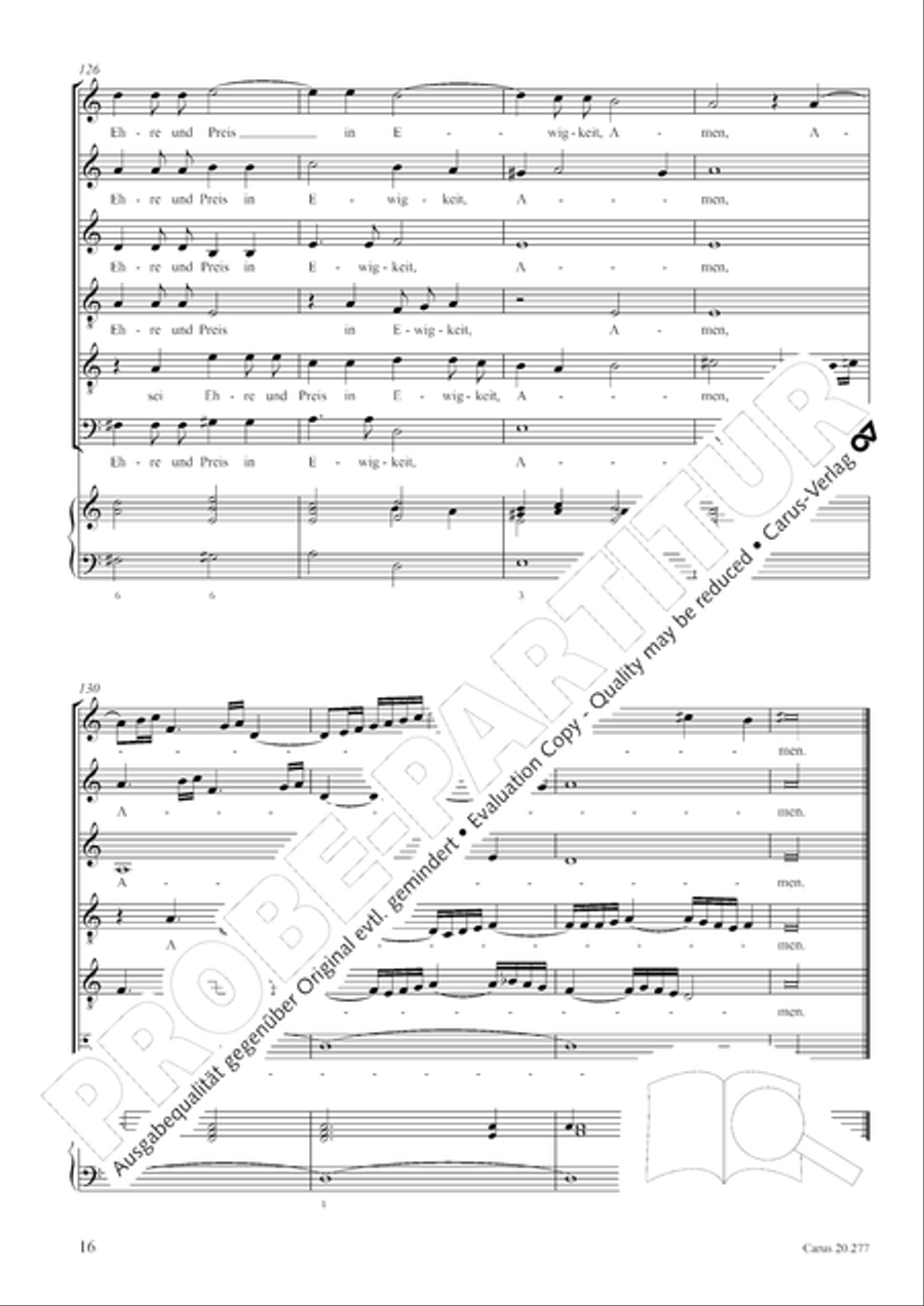 Das ist je gewisslich wahr Choir scores gallery preview page 17