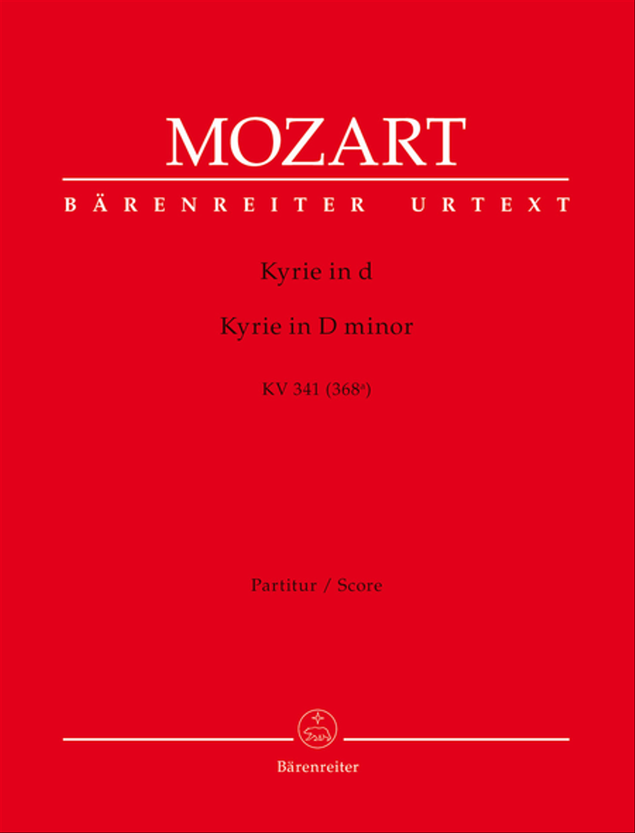 Kyrie d minor, KV 341 (368a) 4-Part scores gallery preview page 1