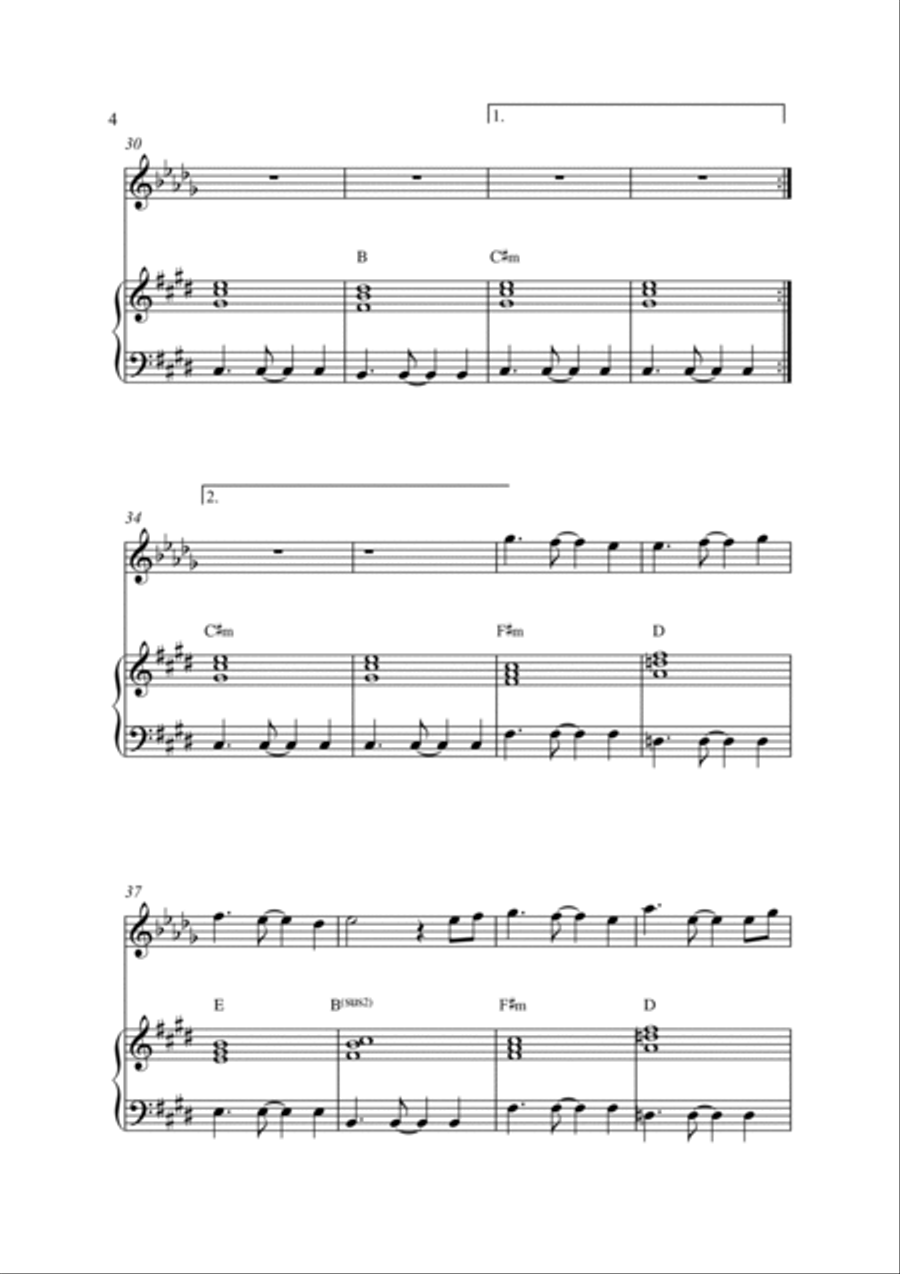 La Isla Bonita Alto Saxophone scores gallery preview page 4