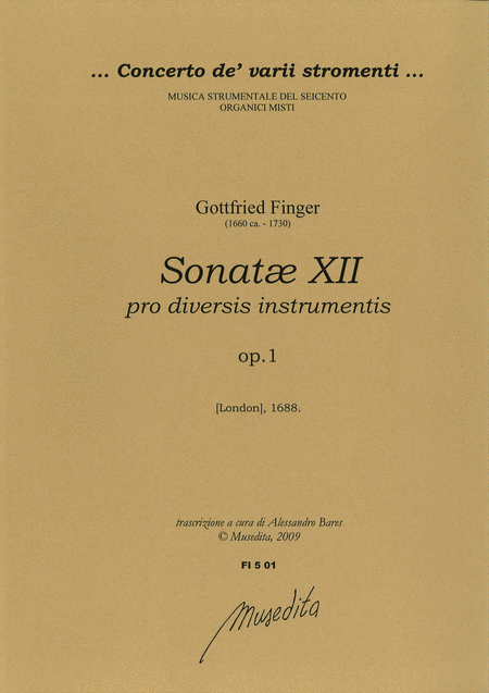 Sonate XII pro diversis instrumentis op. 1