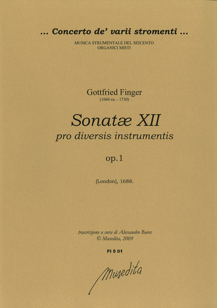 Sonate XII pro diversis instrumentis op.1 (London, 1688)