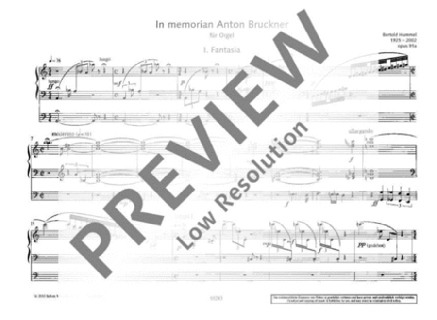 In memoriam Anton Bruckner Organ scores gallery preview page 9