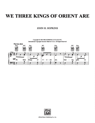Book cover for We Three Kings of Orient Are