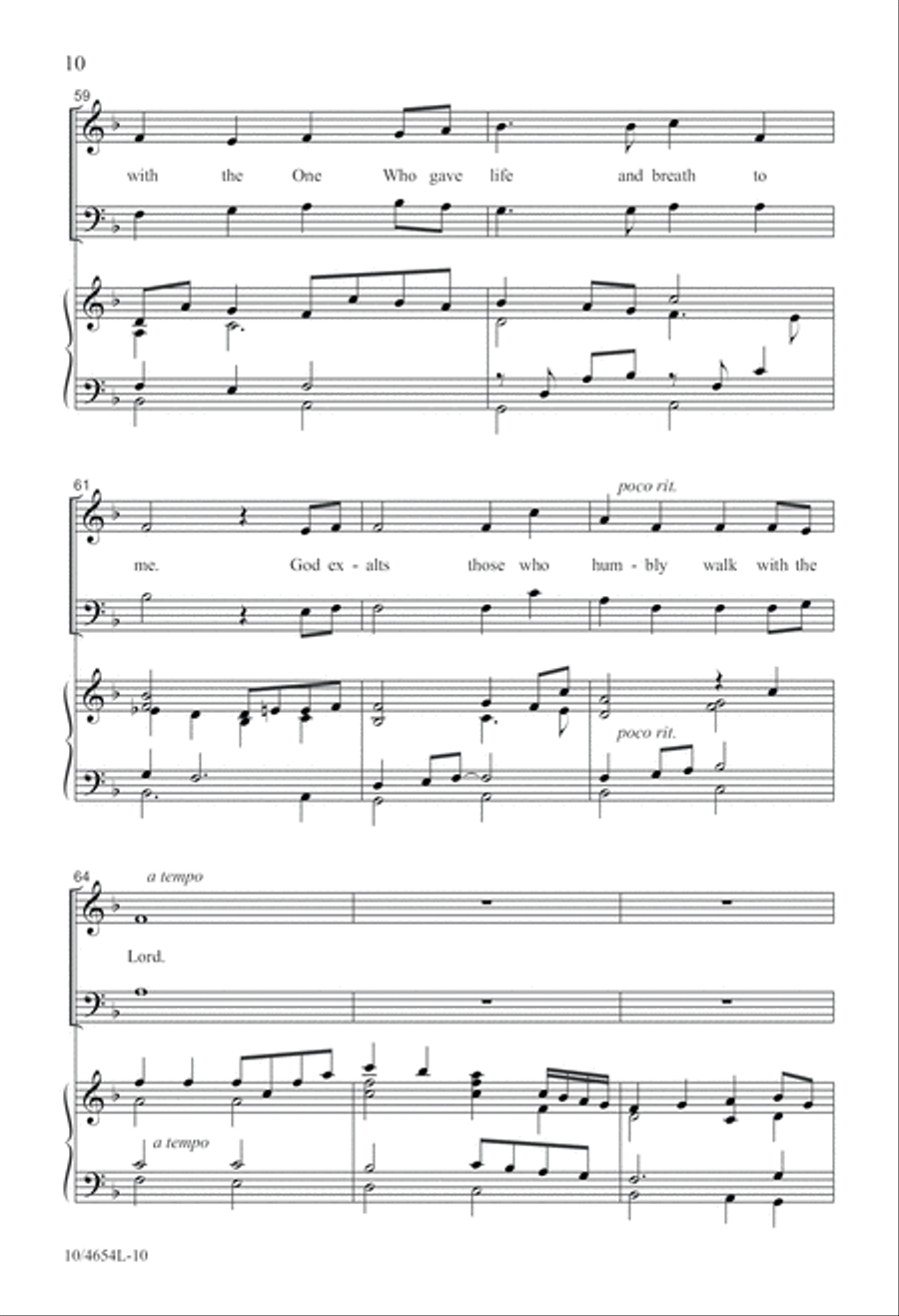 What Shall I Offer My God? 4-Part scores gallery preview page 10