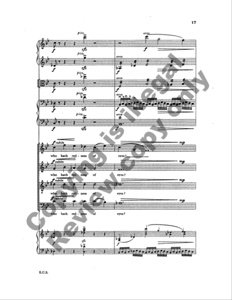 Two Psalms and a Proverb (Full Score) Choir scores gallery preview page 11