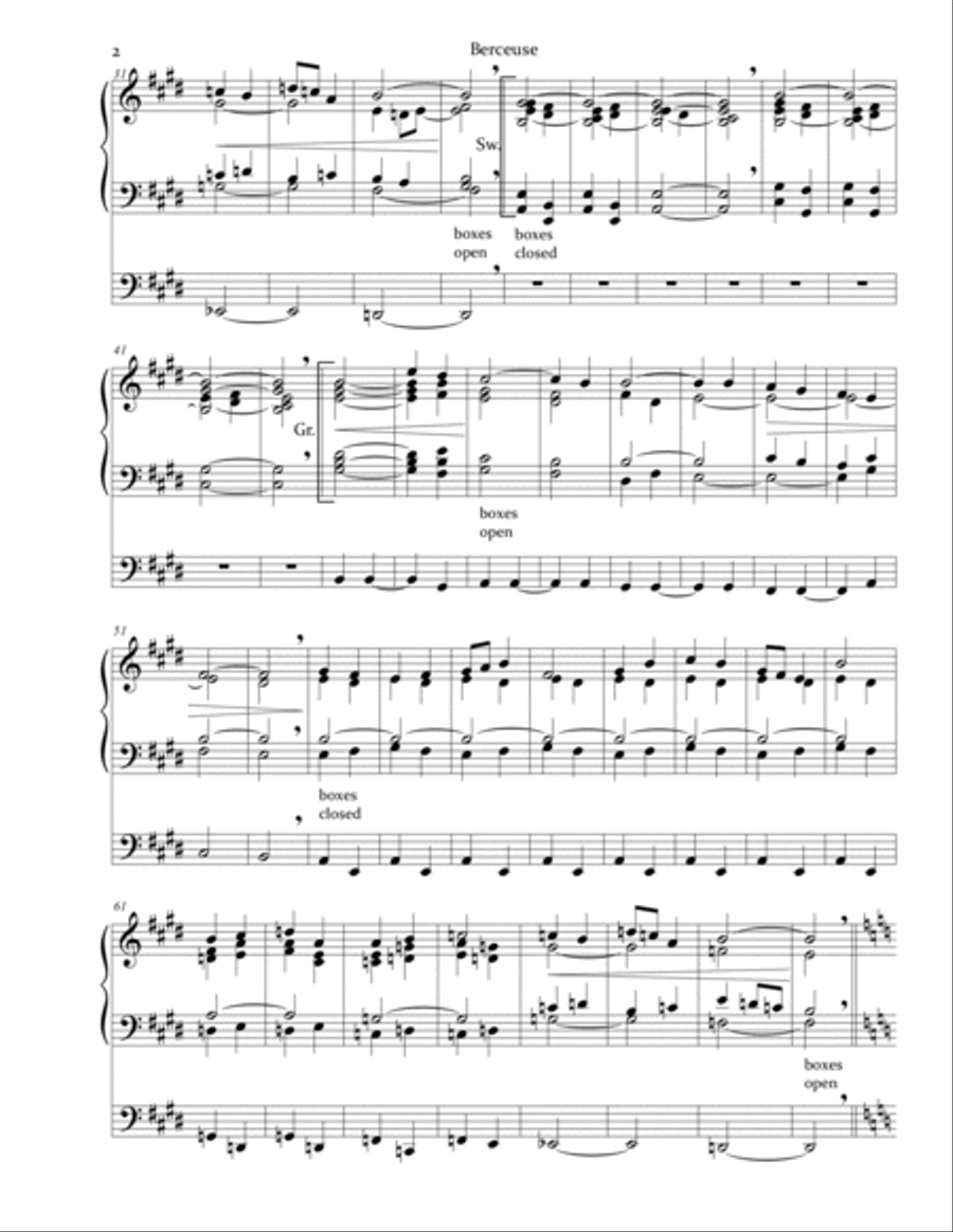 Berceuse Berceuse Organ Solo scores gallery preview page 2