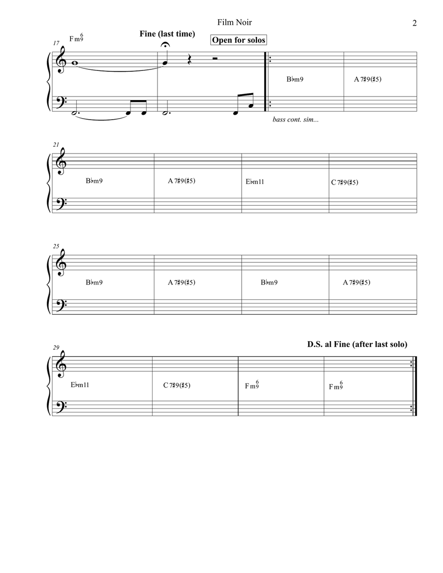 Film Noir Jazz Ensemble scores gallery preview page 2