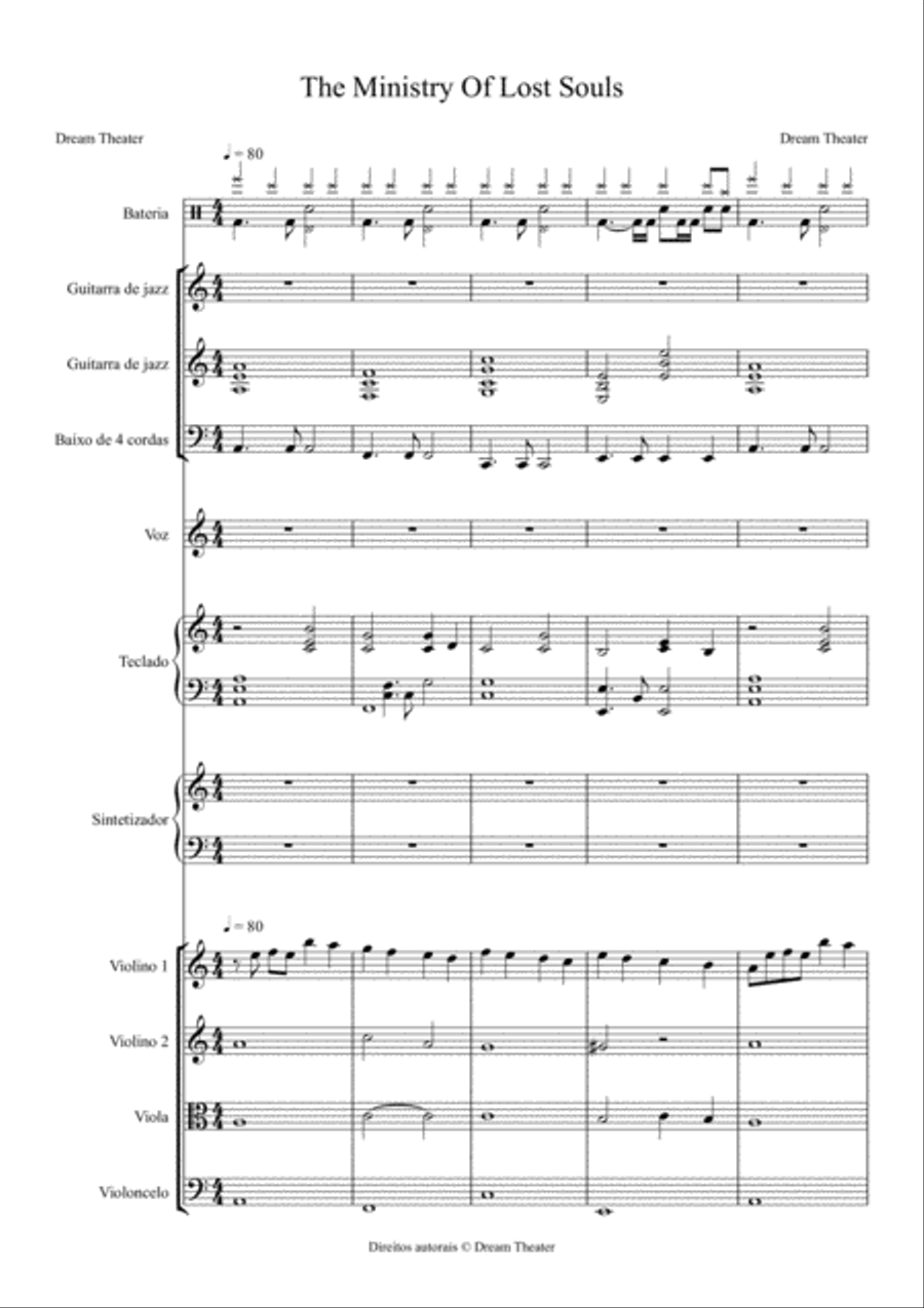The Ministry Of Lost Souls Concert Band scores gallery preview page 2