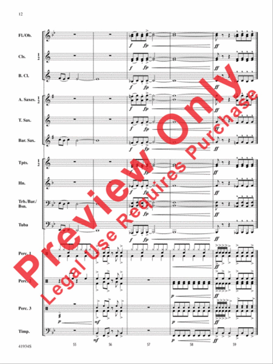 Little Drummer Dudes! Concert Band scores gallery preview page 13