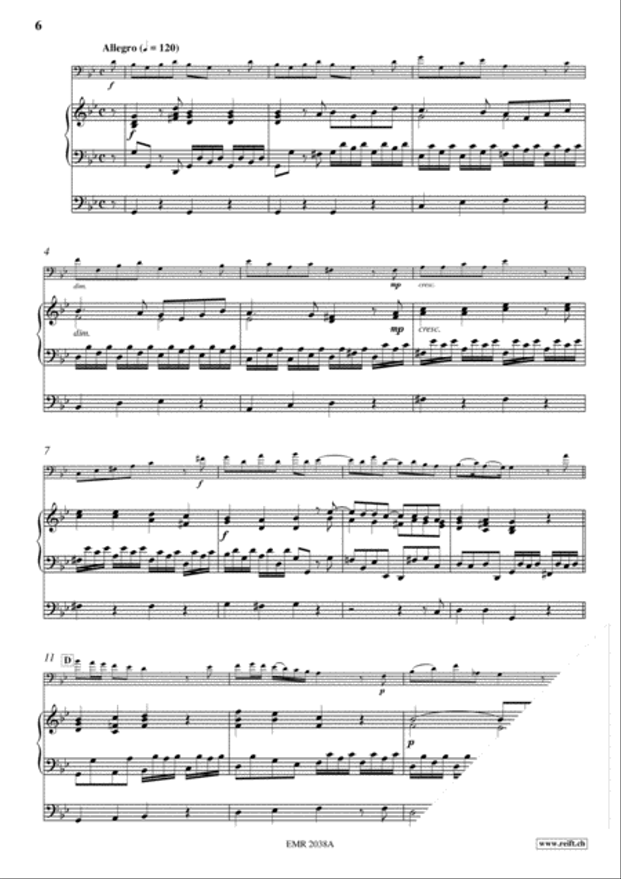 Sonata in G Minor Trombone scores gallery preview page 7
