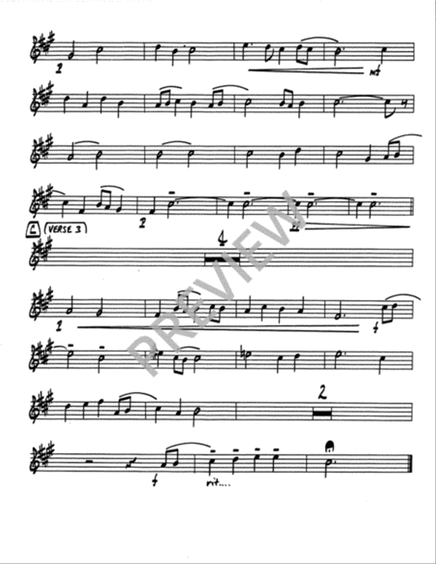 I Heard the Voice of Jesus Say - Instrument edition Trombone scores gallery preview page 3