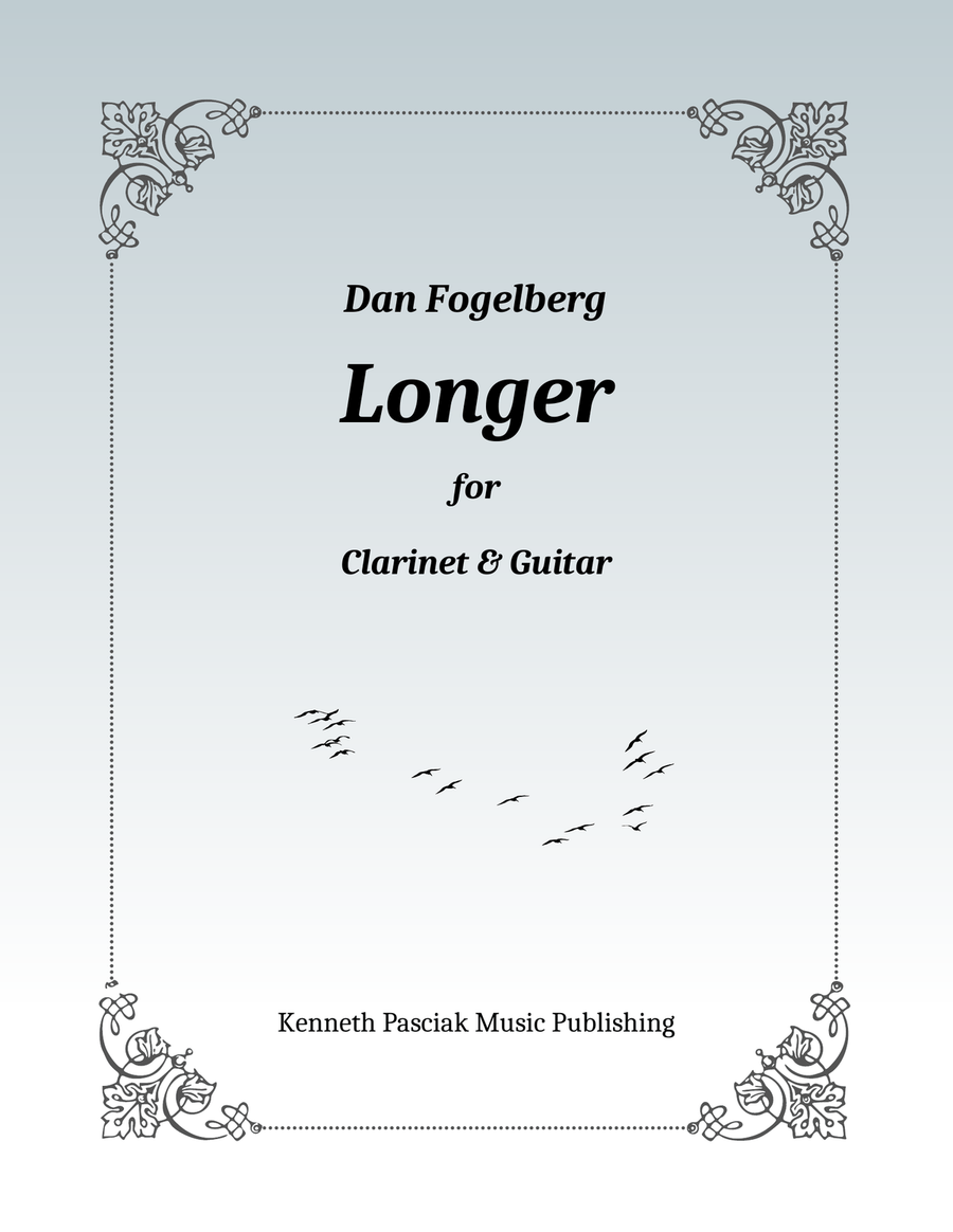 Longer Longer Clarinet scores gallery preview page 1