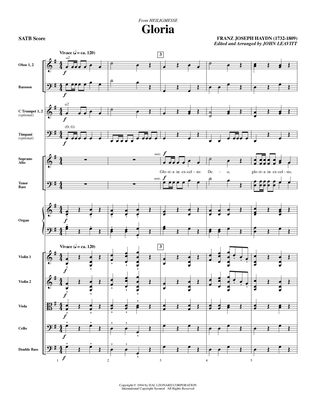 Book cover for Gloria (from Heiligmesse) (arr. John Leavitt) - Full Score (SATB)