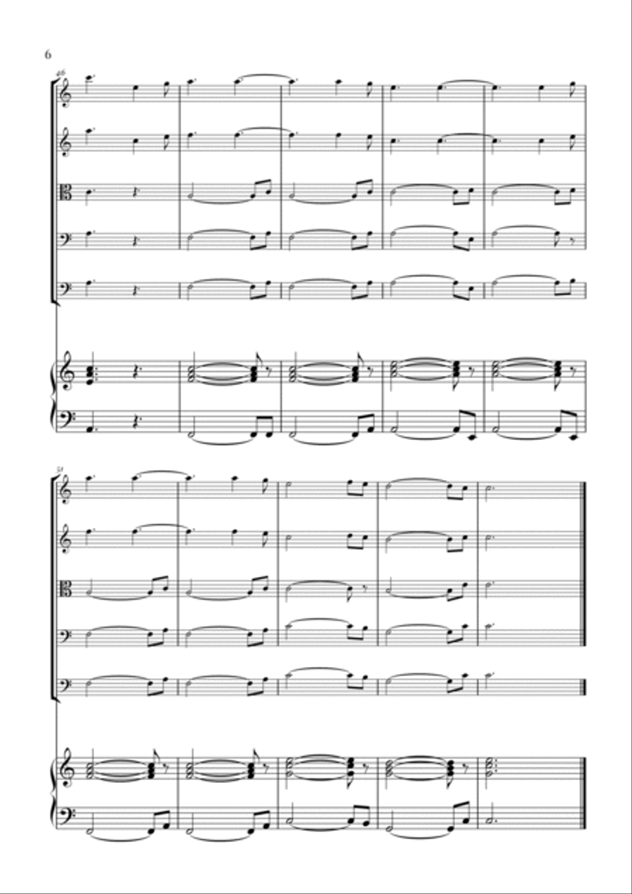 Hallelujah Hallelujah String Quintet scores gallery preview page 6