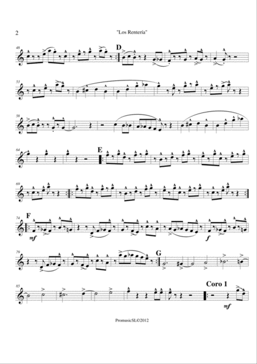 Los Rentería Jazz Ensemble scores gallery preview page 6