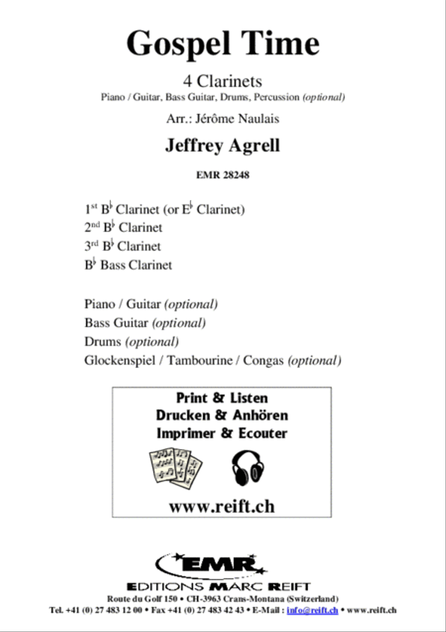 Gospel Time Clarinet scores gallery preview page 2