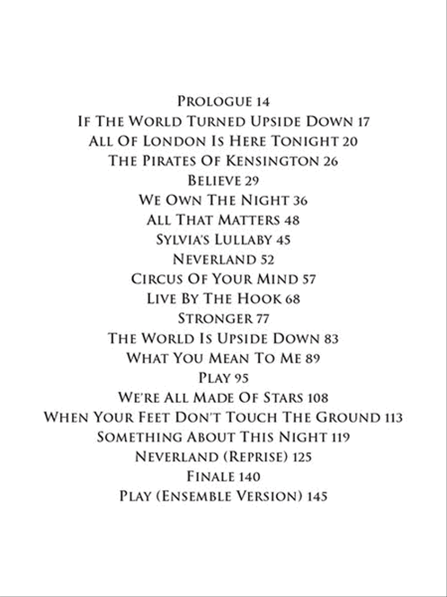 Finding Neverland Piano, Vocal scores gallery preview page 3