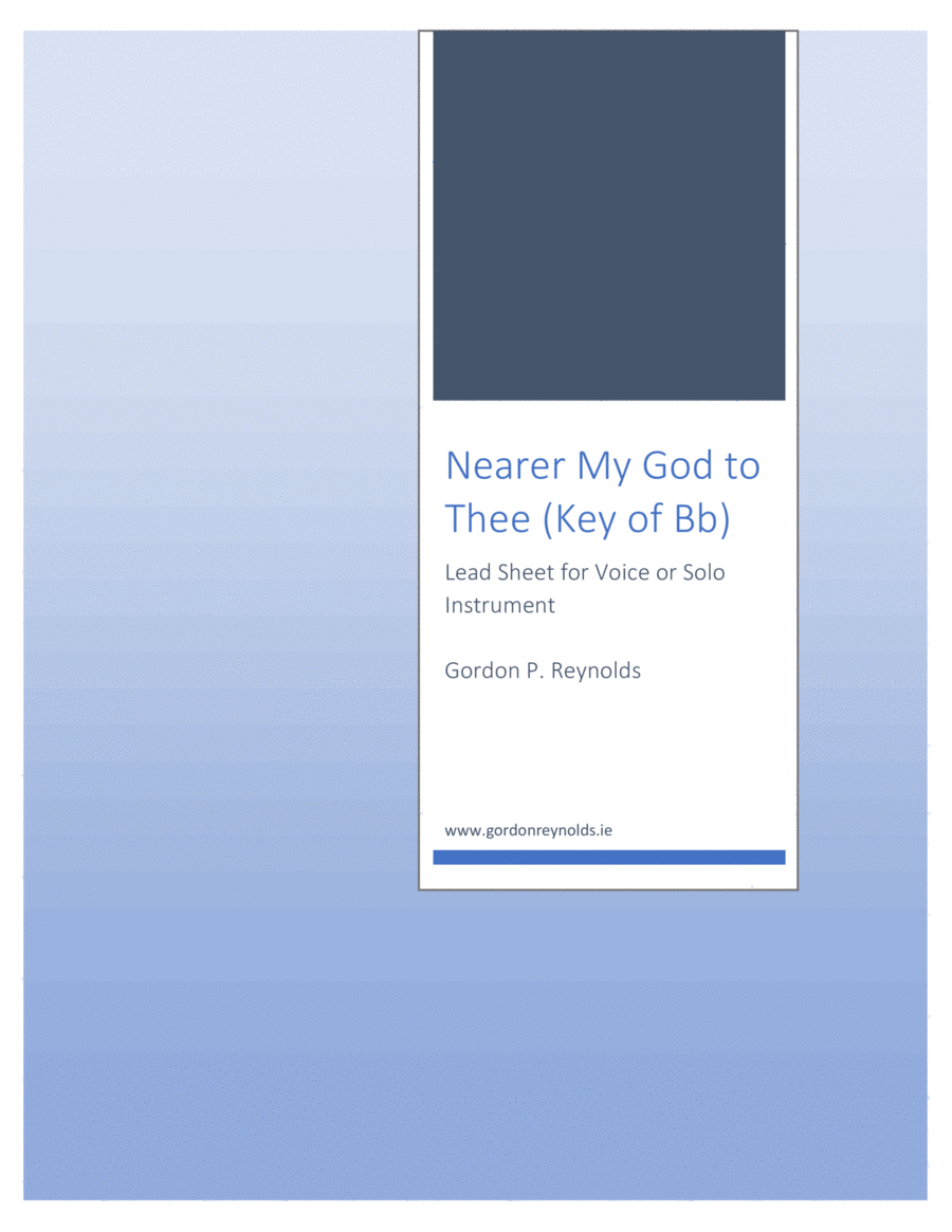 Nearer My God to Thee for Solo Voice / Solo Instrument in Bb Voice scores gallery preview page 1