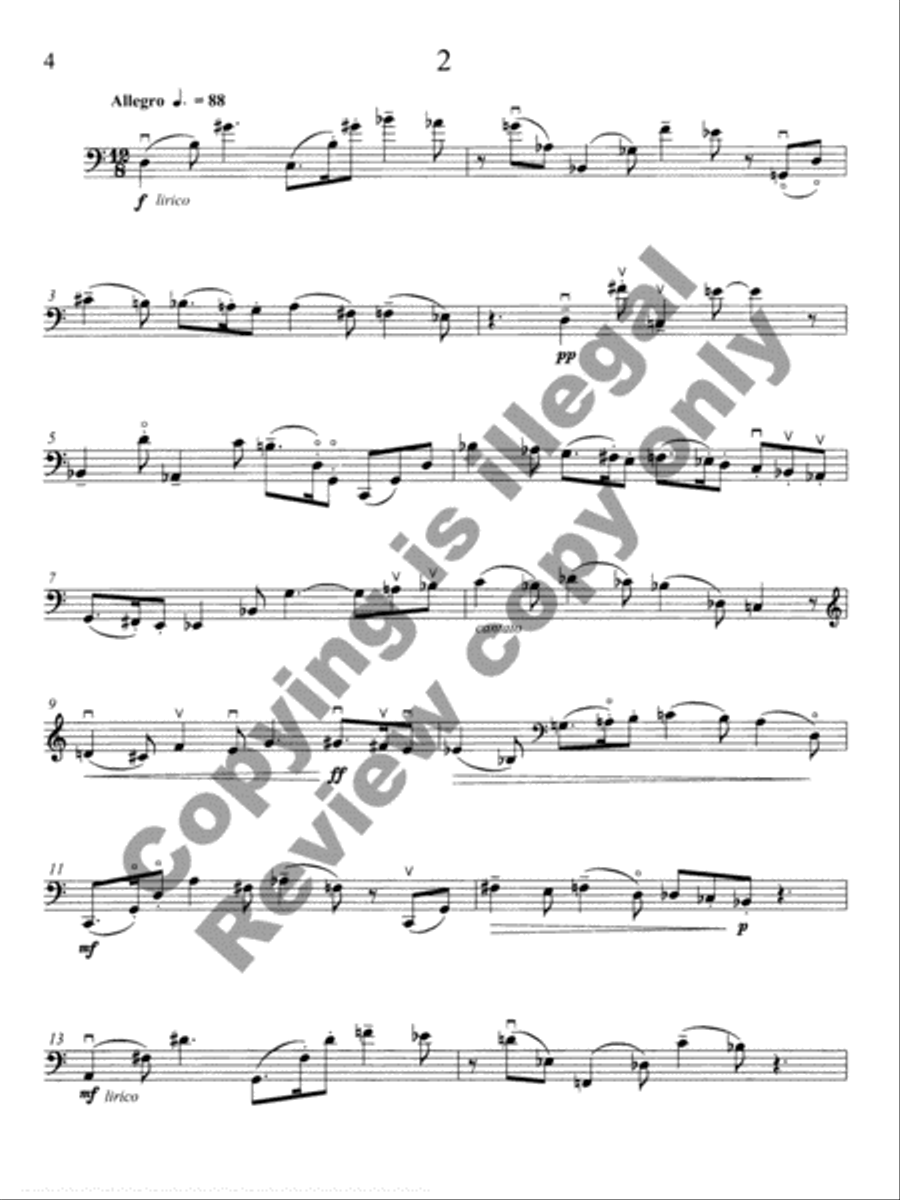 For Solace in Solitude (Cello version) Cello Solo scores gallery preview page 4