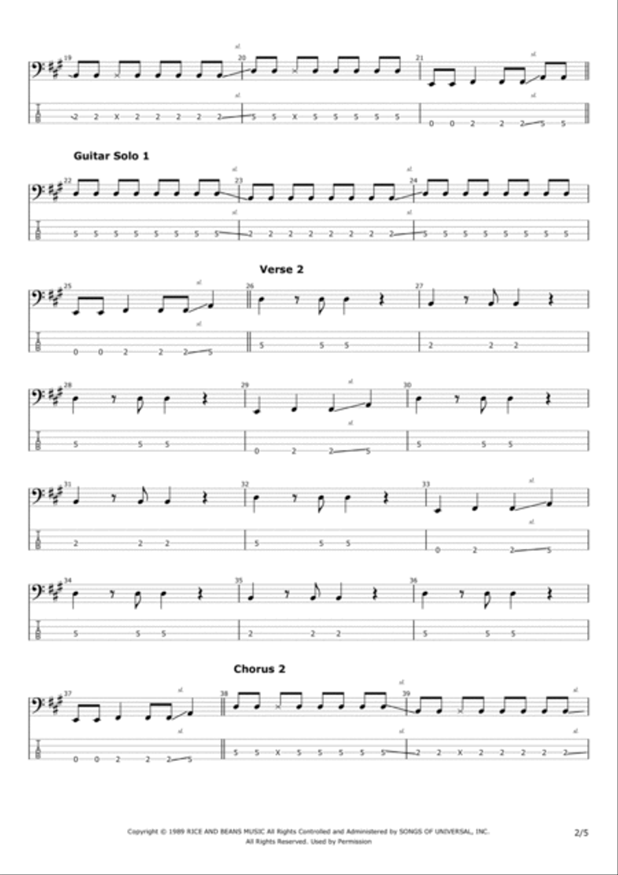 Monkey Gone To Heaven Bass Guitar scores gallery preview page 2