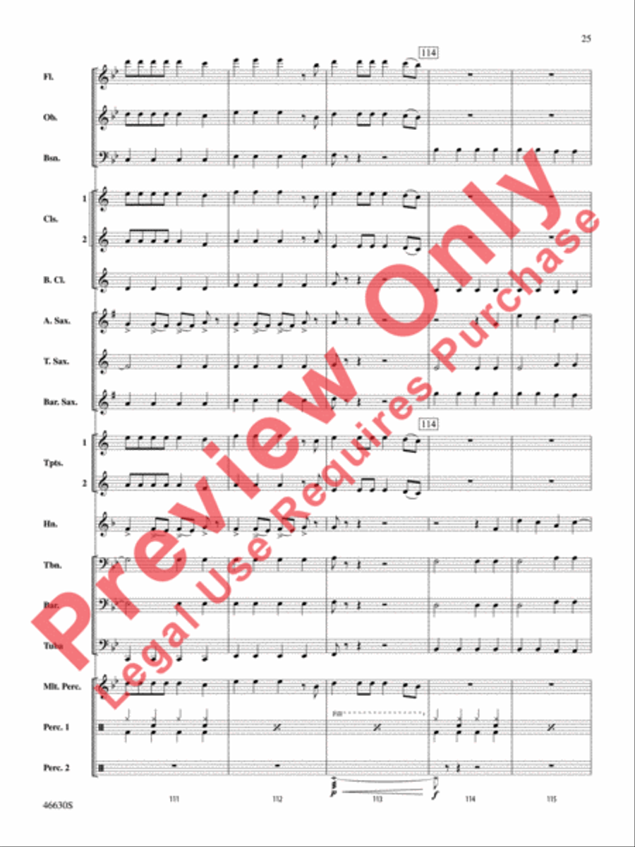 The LEGO Ninjago Movie: Selections from the Motion Picture Soundtrack Concert Band scores gallery preview page 26