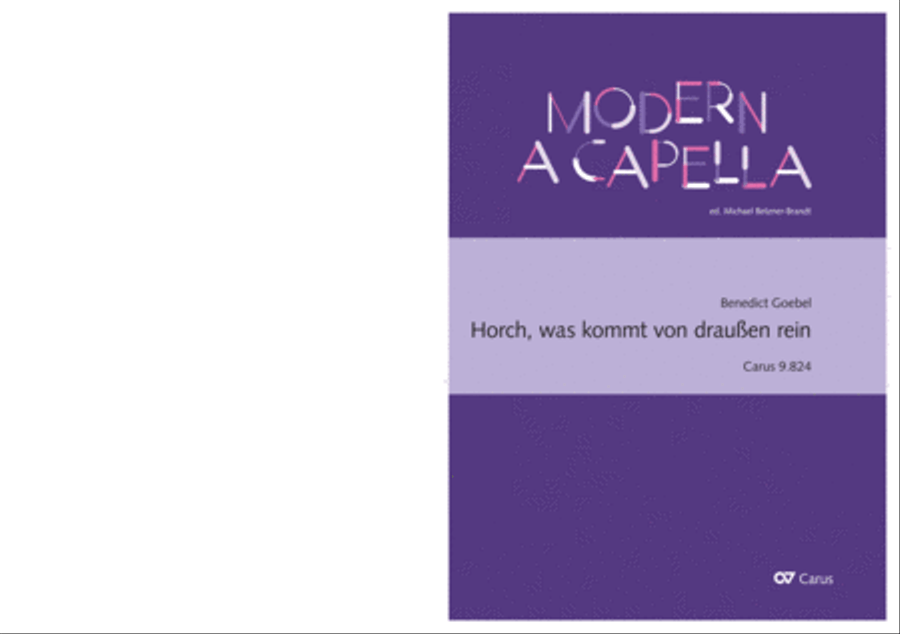 Horch, was kommt con draussn rein SSATB scores gallery preview page 2