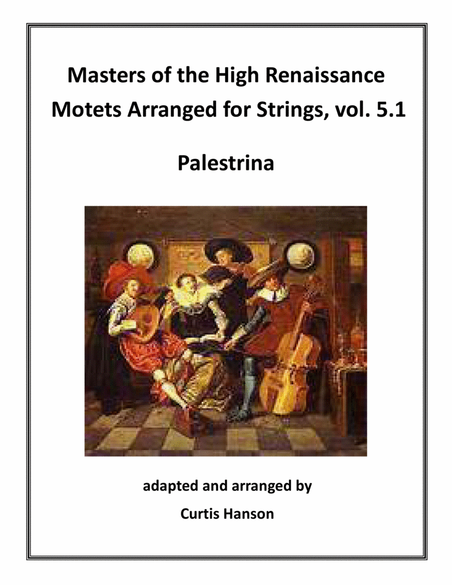 Renaissance Motets Arranged for Strings, vol. 5.1 - Palestrina String Orchestra scores gallery preview page 1