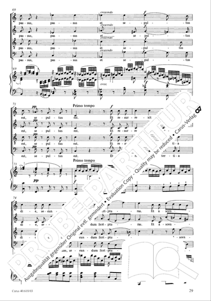 Mass in C (Missa in C) 4-Part scores gallery preview page 30
