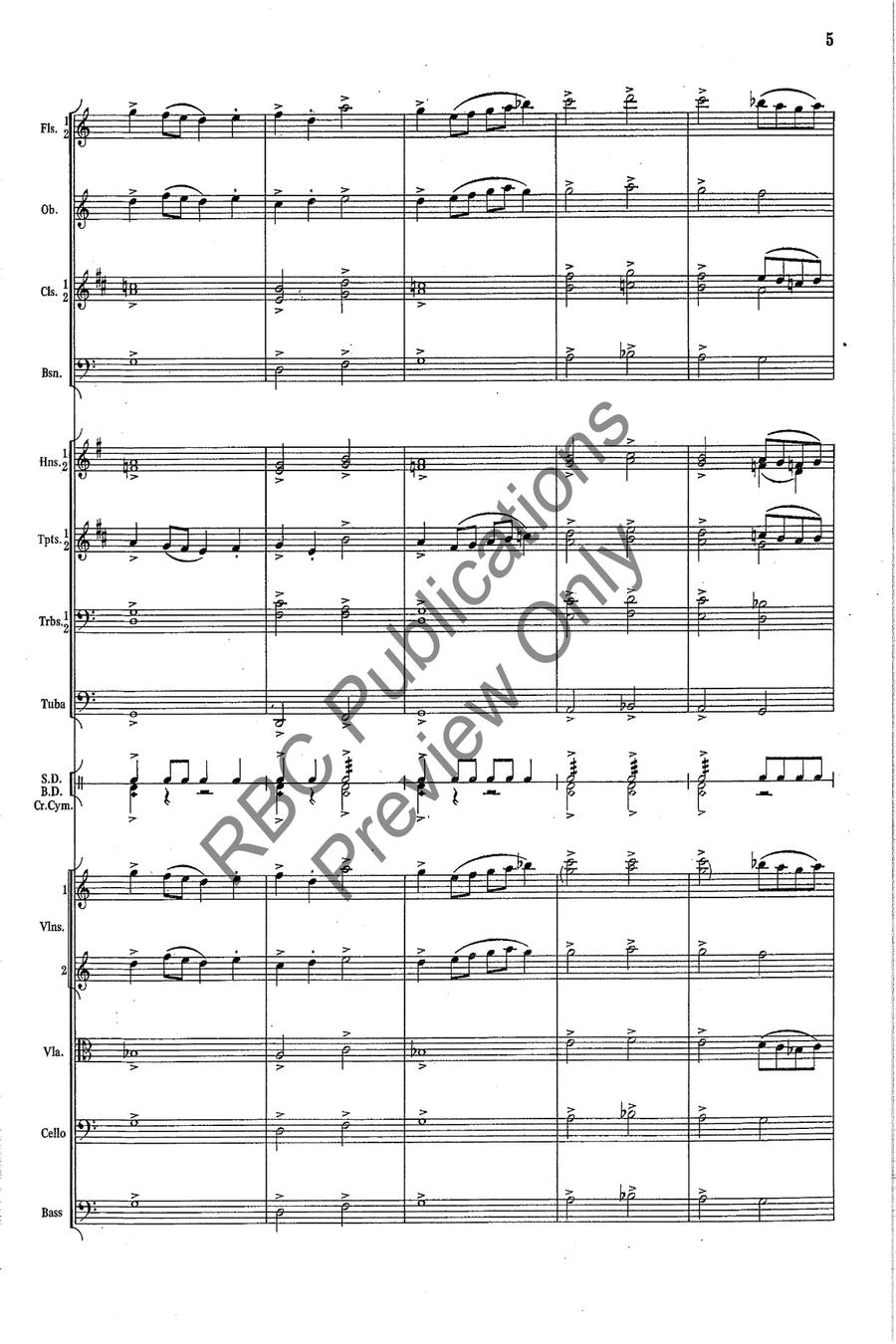 Kabalevsky Suite Kabalevsky Suite Full Orchestra scores gallery preview page 6