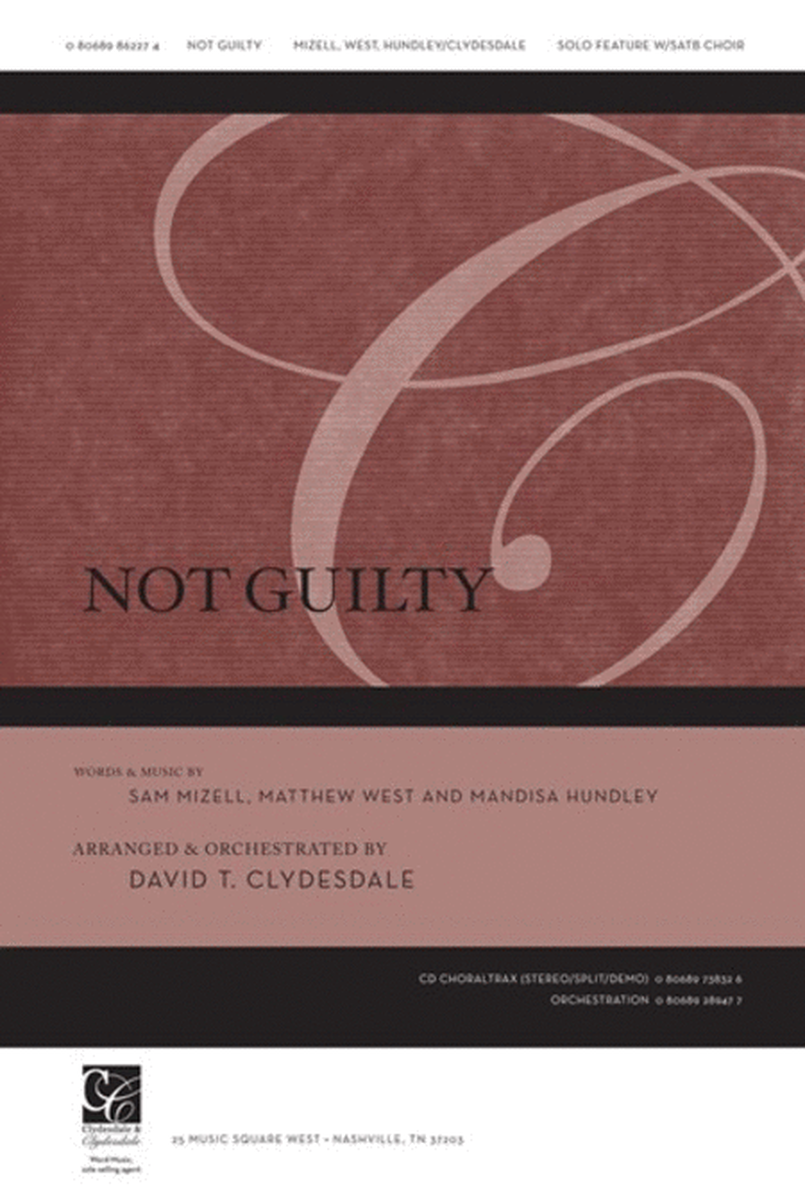 Not Guilty - CD ChoralTrax