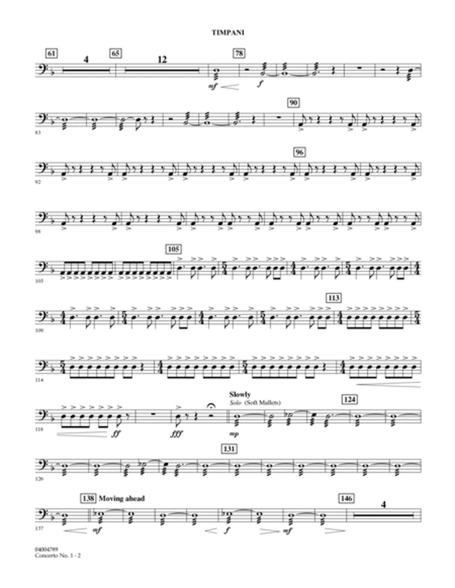 Concerto No. 1 (for Wind Orchestra) - Timpani