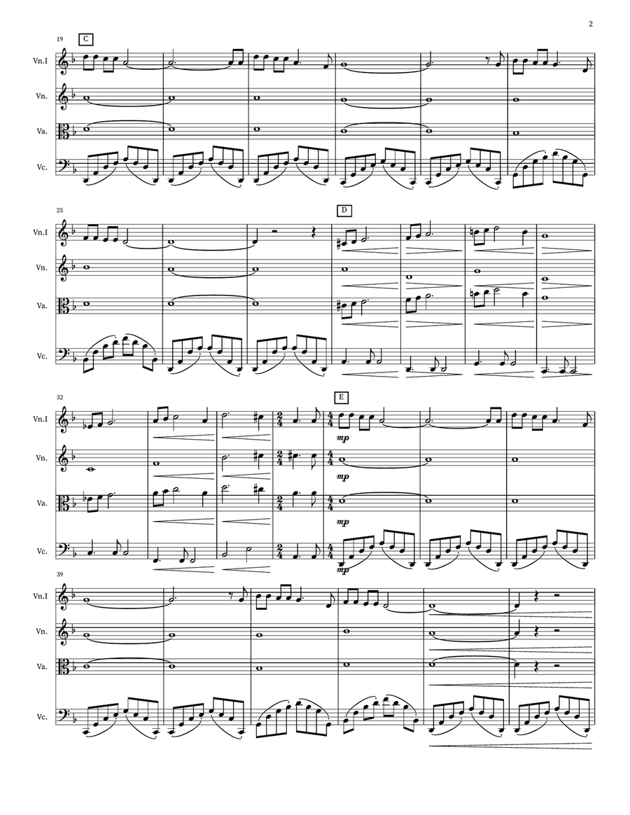 Walking In The Air Walking In The Air String Quartet scores gallery preview page 2