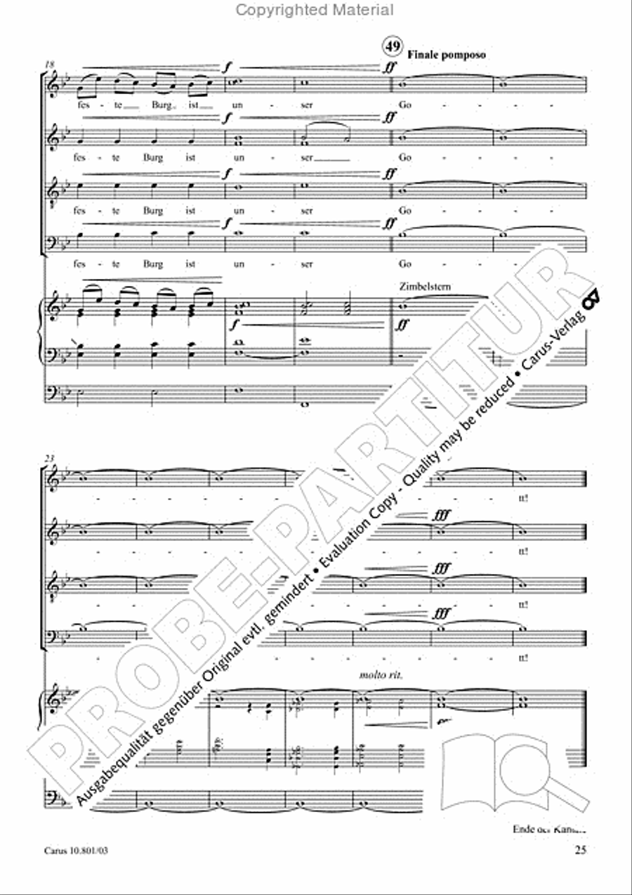 Ein feste Burg ist unser Gott TB scores gallery preview page 26