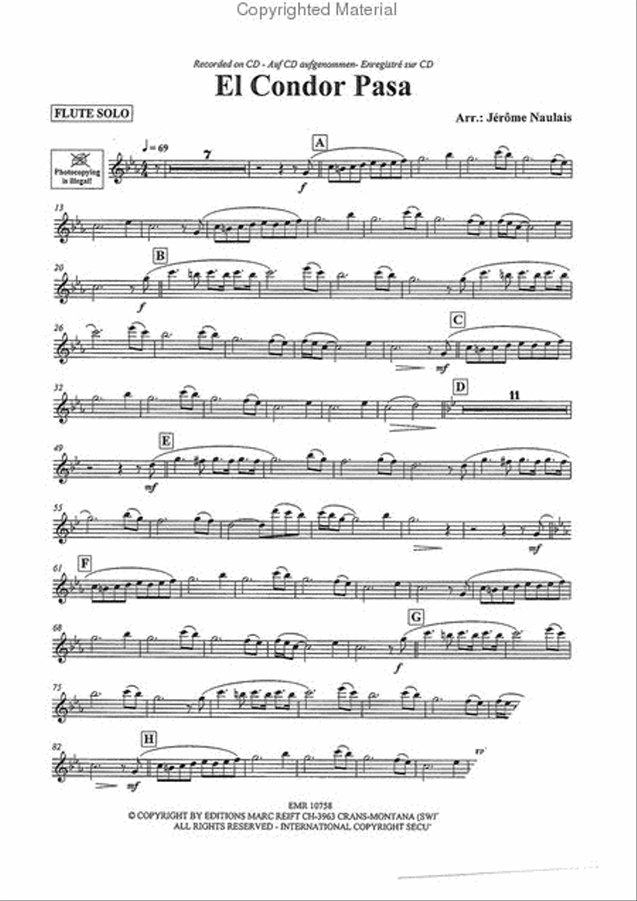 El Condor Pasa Concert Band scores gallery preview page 9