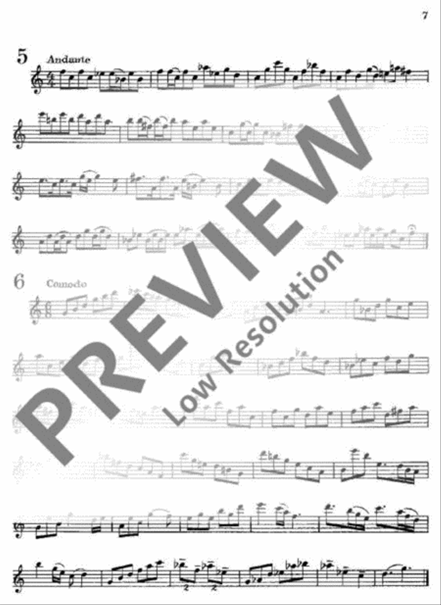 Modern Exercises for Treble Recorder Alto Recorder scores gallery preview page 8